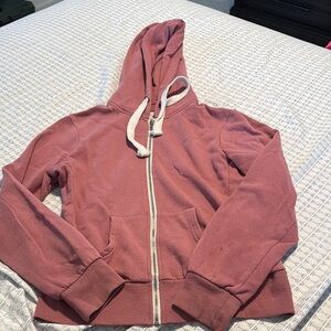 Pink Zip-Up Hoodie